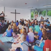 This was part of our Commissioning service that took place Monday evening before we left for our missions the next morning.